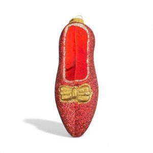 Christmas Ornament Ruby Slipper Wizard Of Oz Glass Old World Christmas